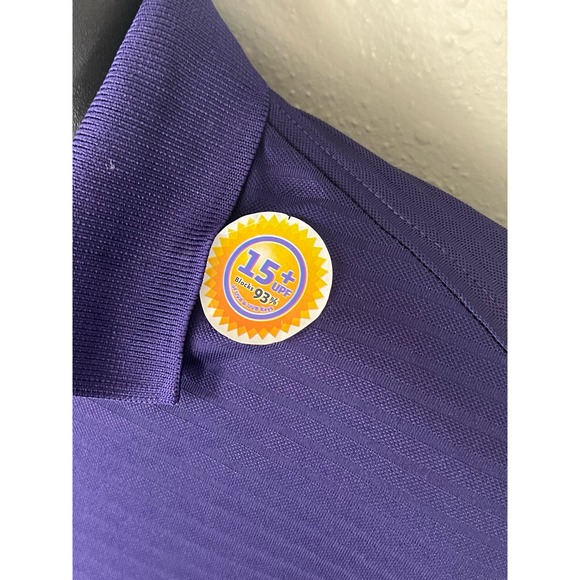 MEN'S BURMUDA SANDS GOLF SHIRT 15+ UPF PURPLE SIZE S NWT - Picture 3 of 9